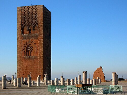 La tour Hassan et ses colonnes à Rabat